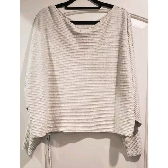 Velvet by Graham & Spencer Women's 1X Pepper Boatneck Lux Rib Sweater in Ash NWT - Picture 3 of 7